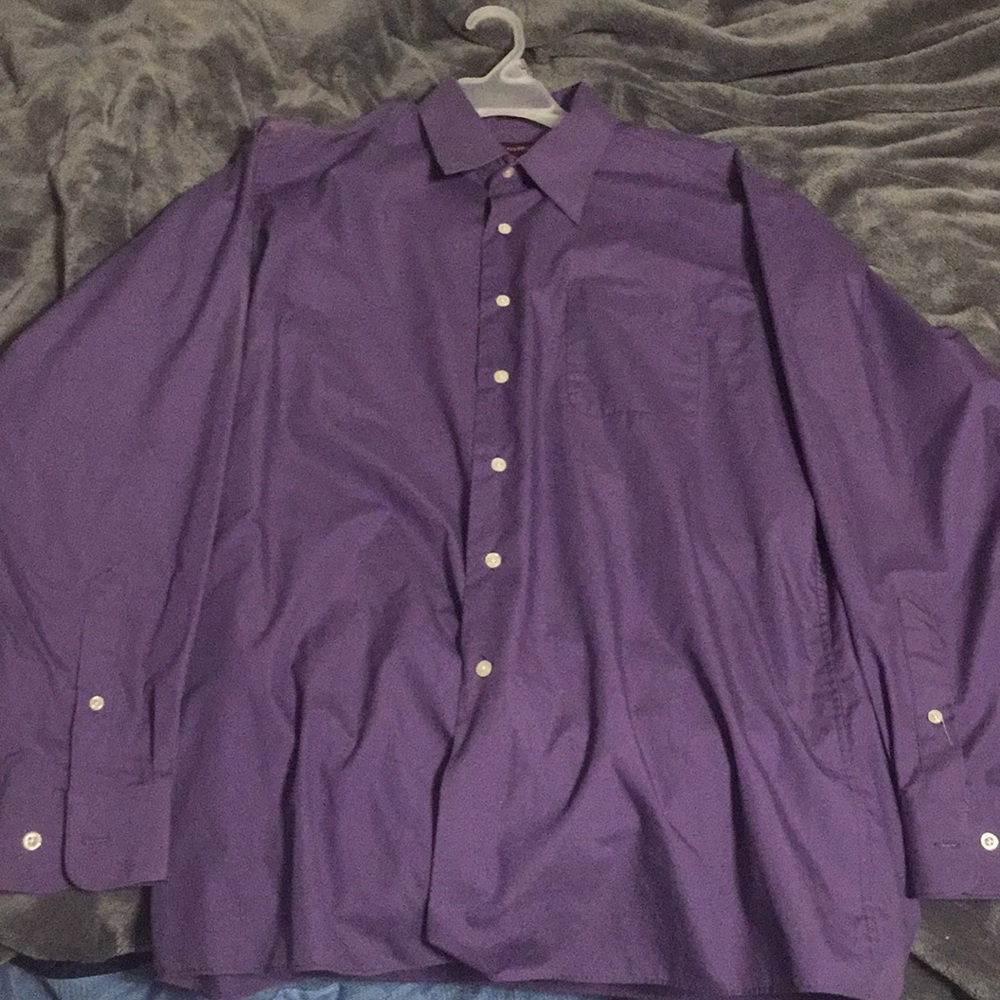Purple Long Sleeve Dress Shirt (Size M, 15-15.5)